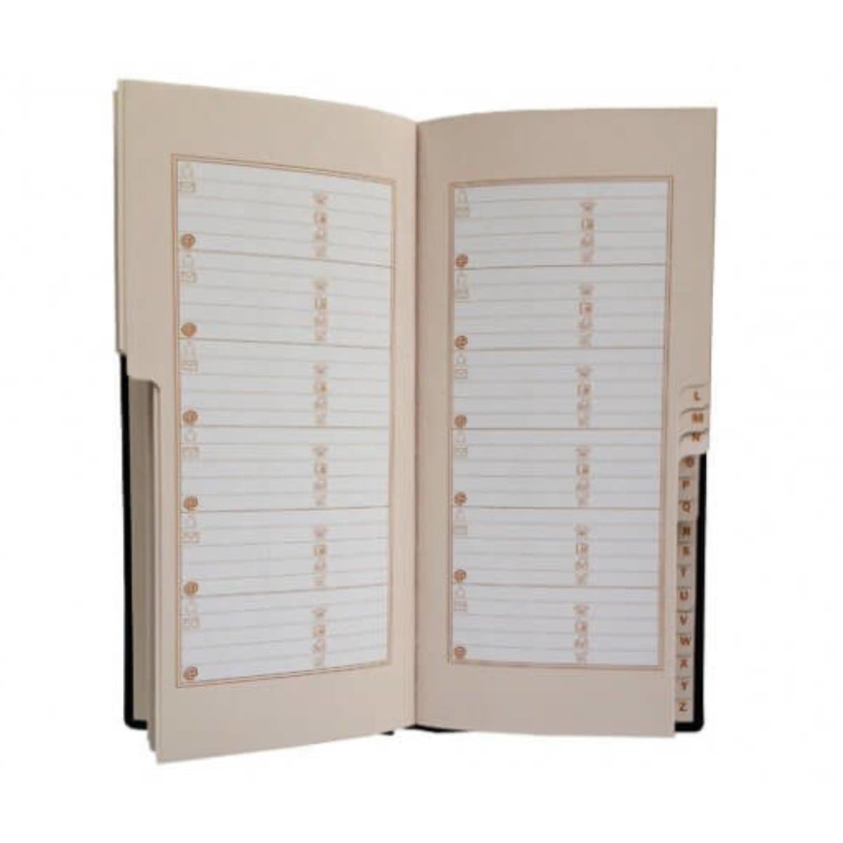 FIS Address Book, 115 x 240 mm, Black