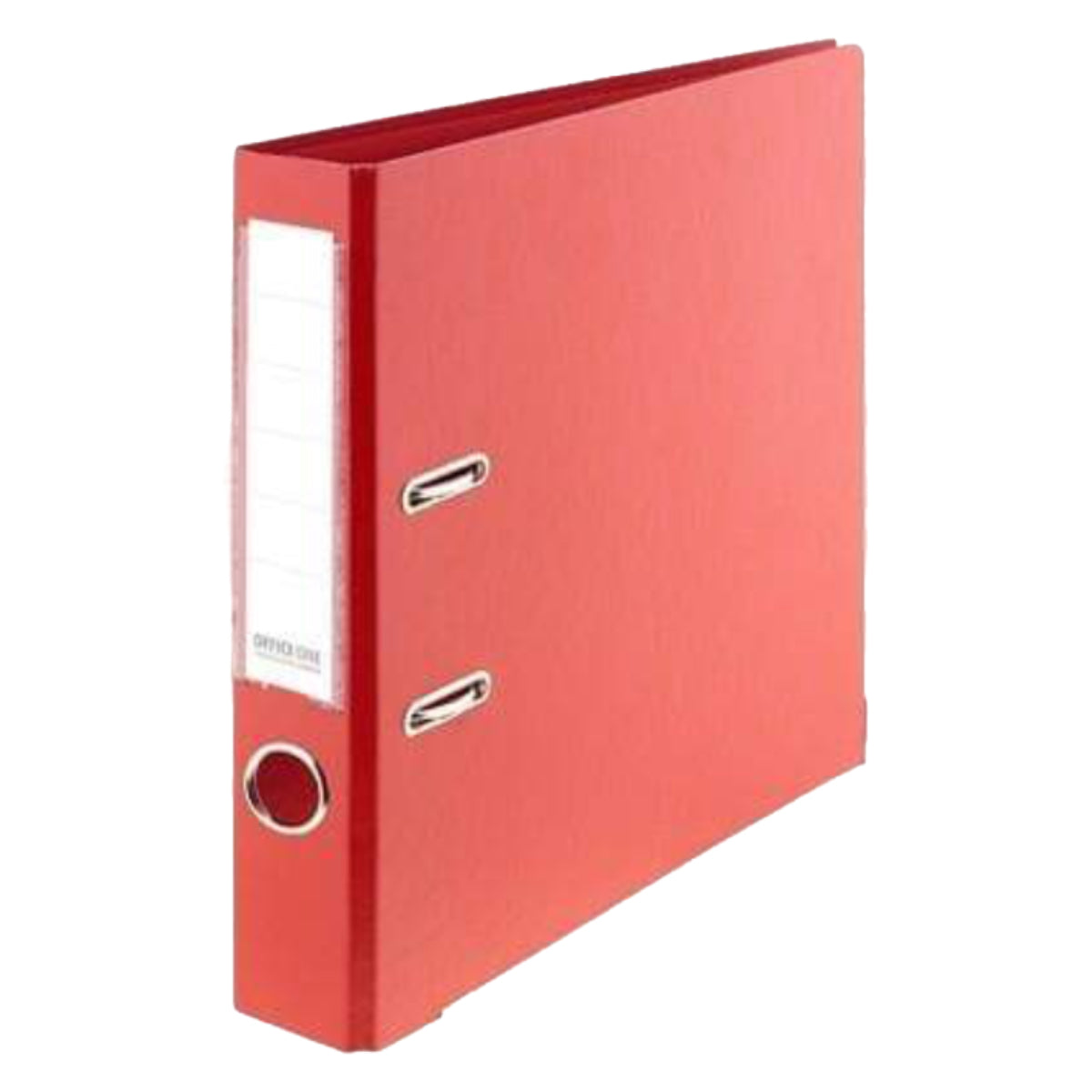 Office One PVC Colored Box File, A4 Narrow, Red