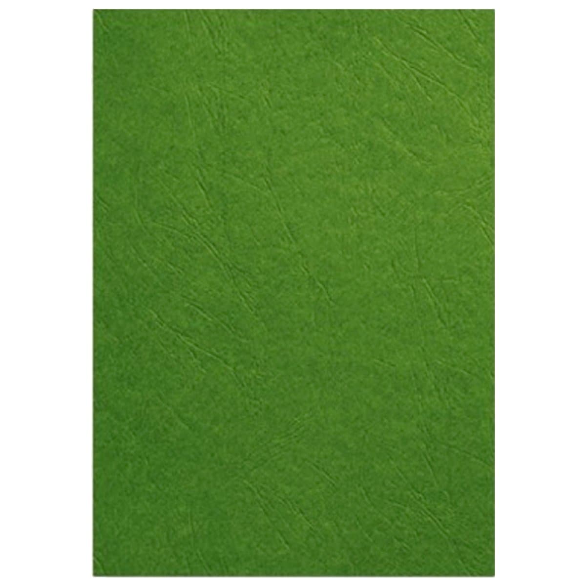 Deluxe A3 Embossed Leather Board Binding Cover, 100/pack, Green