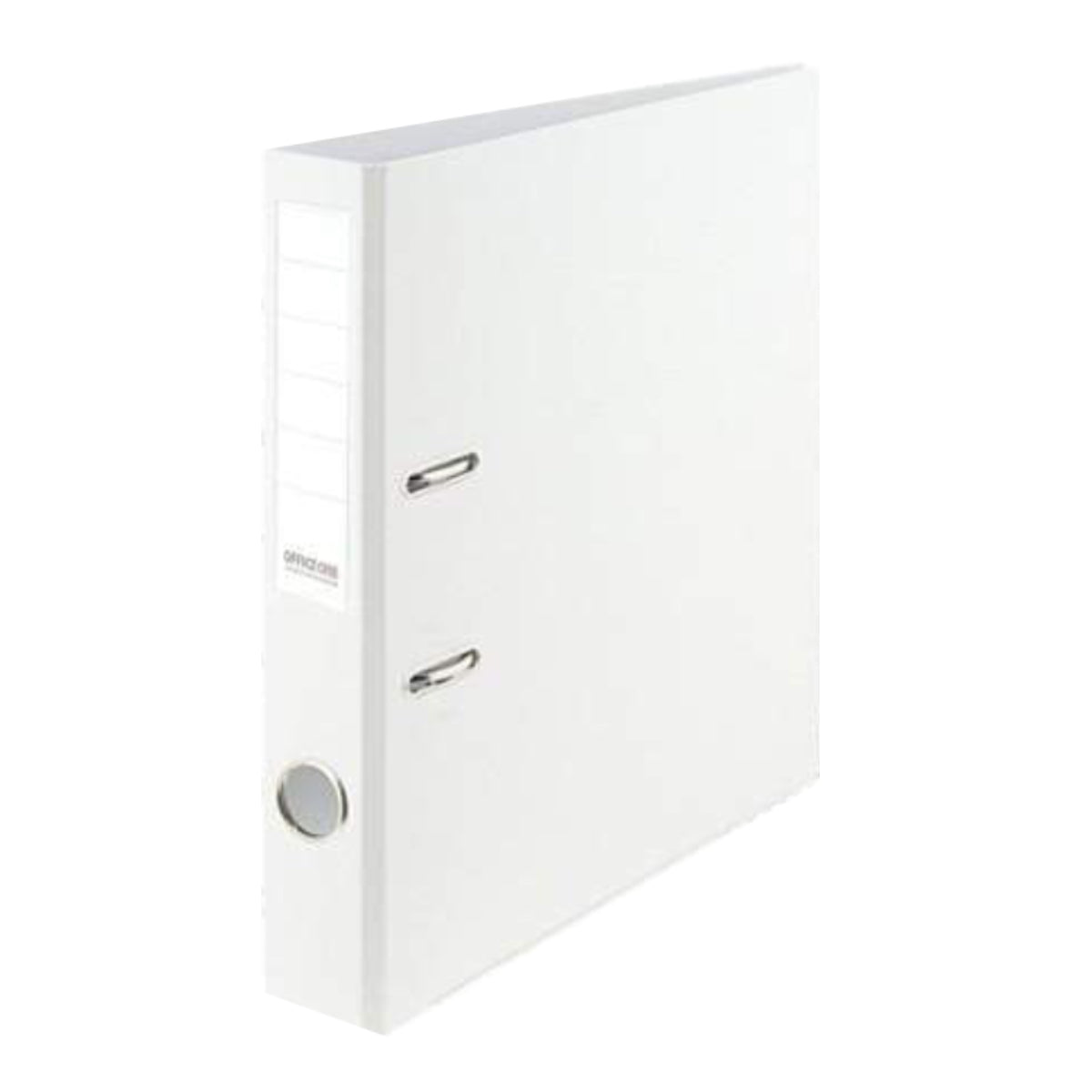 Office One PVC Colored Box File, F/S Narrow, White