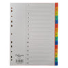 Deluxe Divider Plastic Colored A4, with numbers 1-15