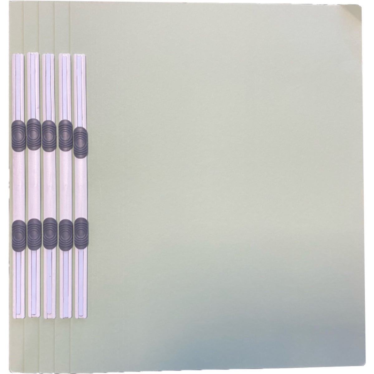 Premier Flat File with Plastic Bar, 5/pack, Green