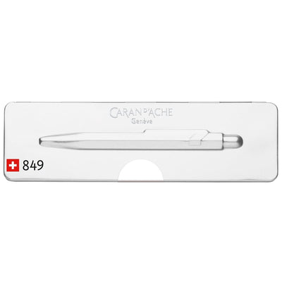 CARAN d'ACHE 849 Ballpoint Pen with Box, 0.25mm, White