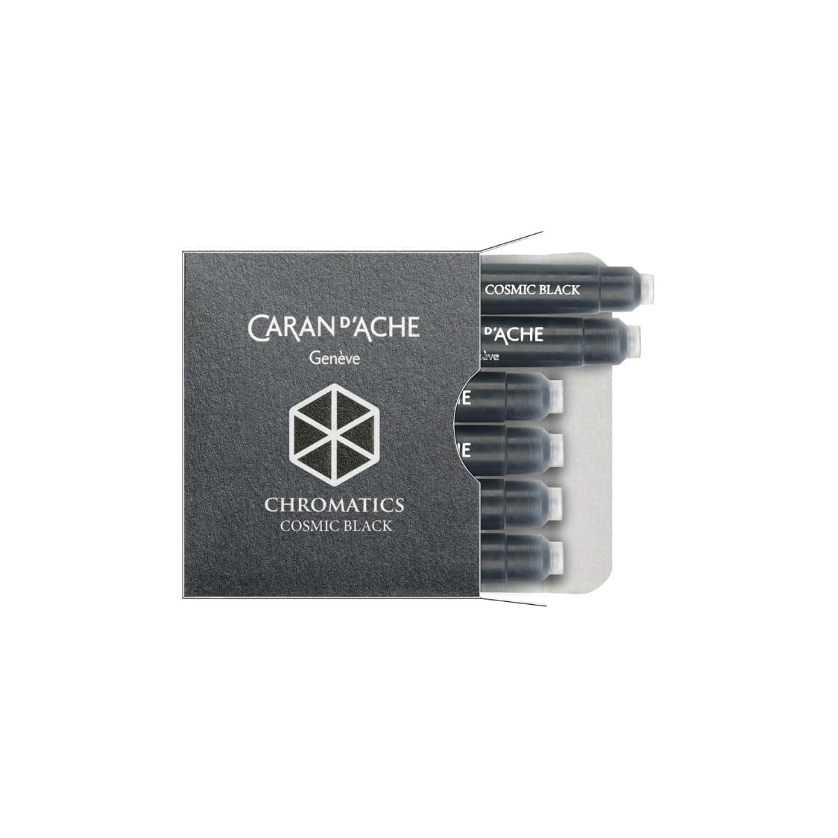 CARAN d'ACHE Ink Cartridges CHROMATICS, 6/pack, Cosmic Black