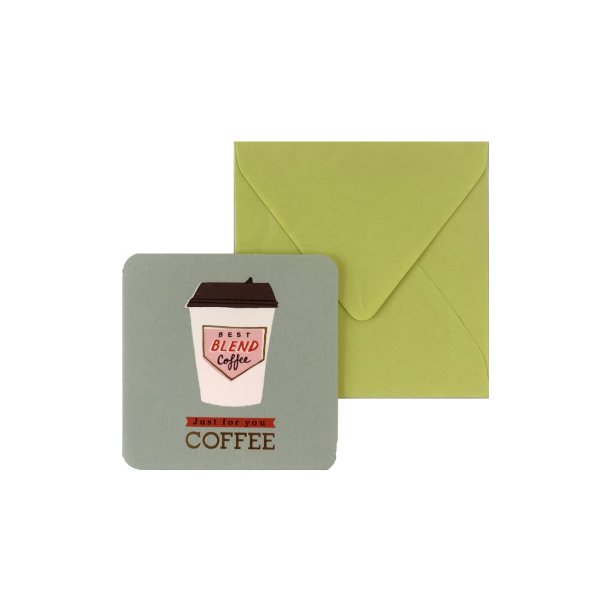 Mini Greeting Card with Envelope, Various Subjects, per piece