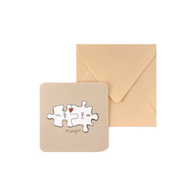 Mini Greeting Card with Envelope, Various Subjects, per piece