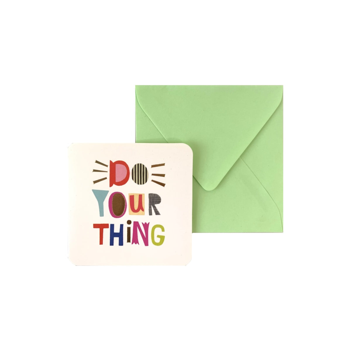 Mini Greeting Card with Envelope, Various Subjects, per piece