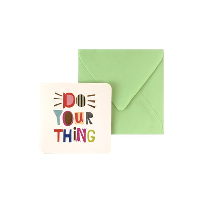 Mini Greeting Card with Envelope, Various Subjects, per piece