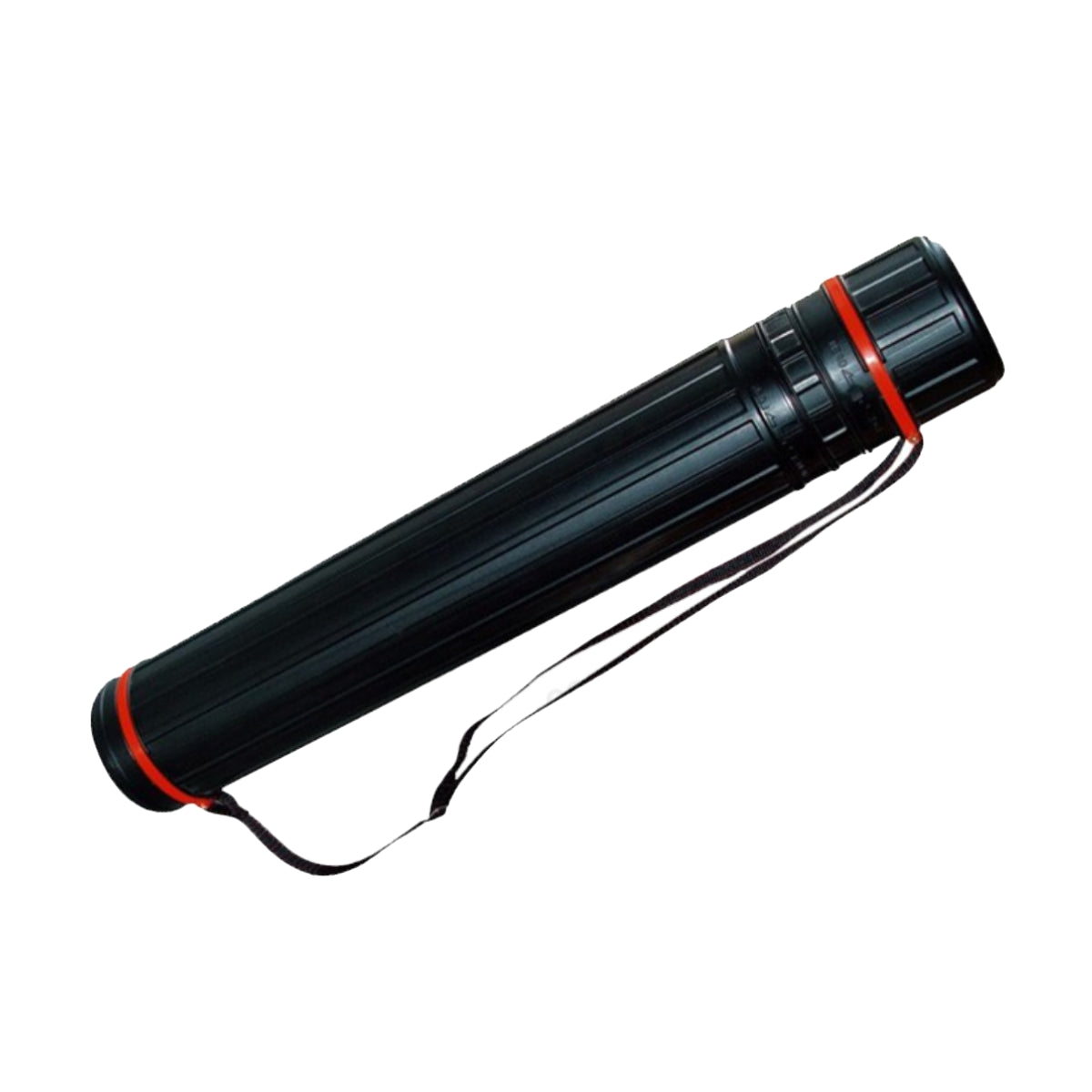 Plastic Drawing Tube 8 x 64-108 cm, Black