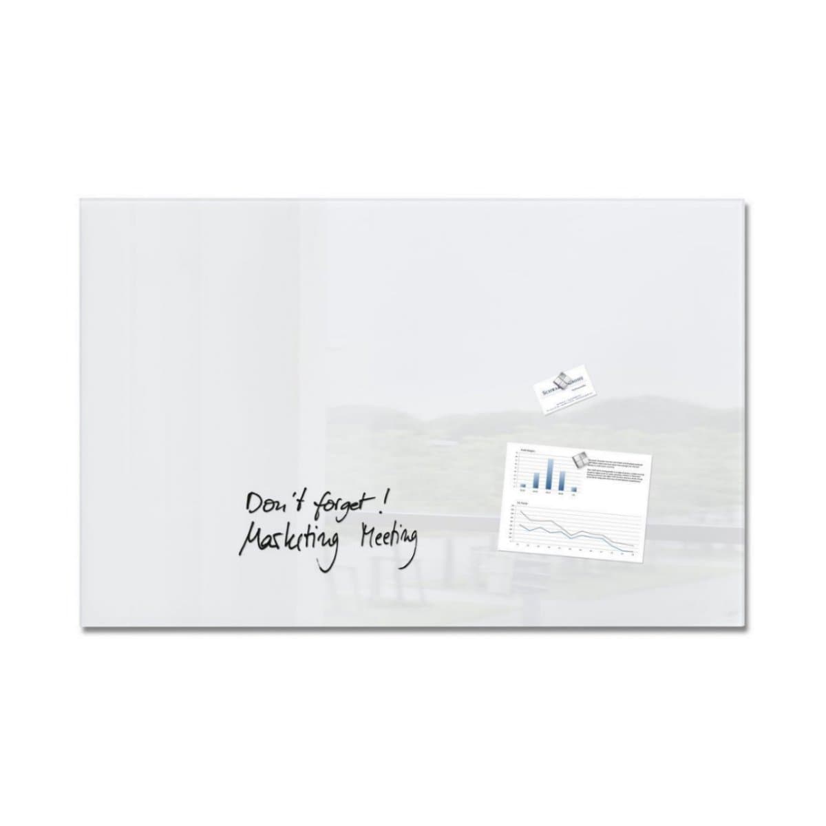 Sigel Magnetic Glass Board ARTVERUM, 100 x 65 cm, White