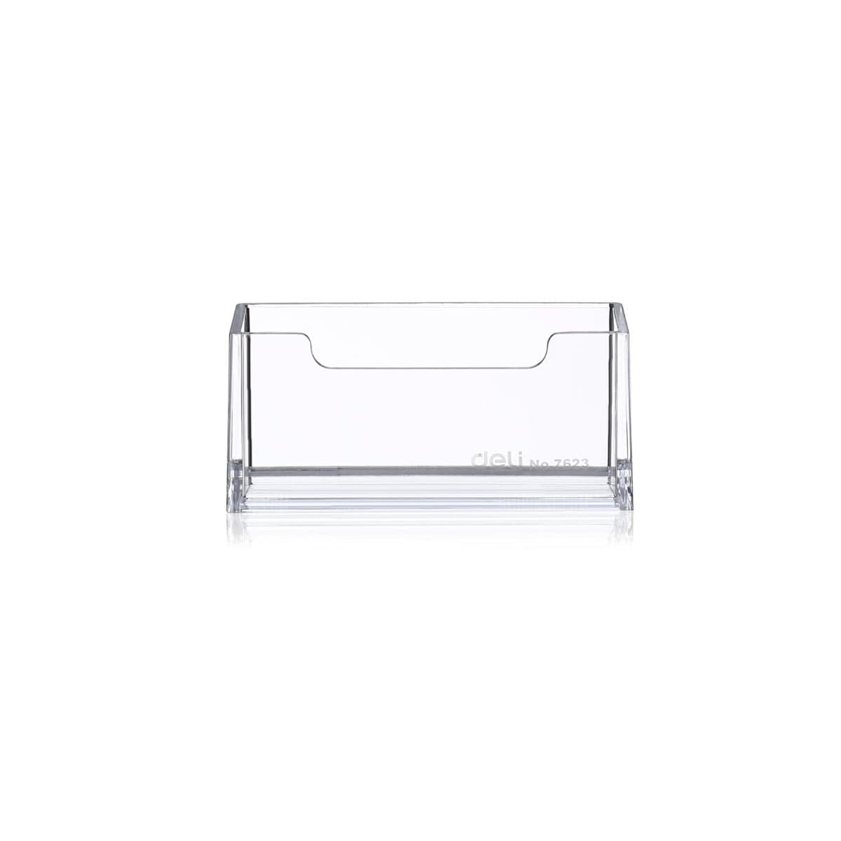 deli Clear Acrylic Business Card Holder