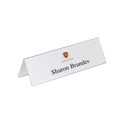 Durable Table Place Name Holder, 105/210 x 297 mm, Transparent