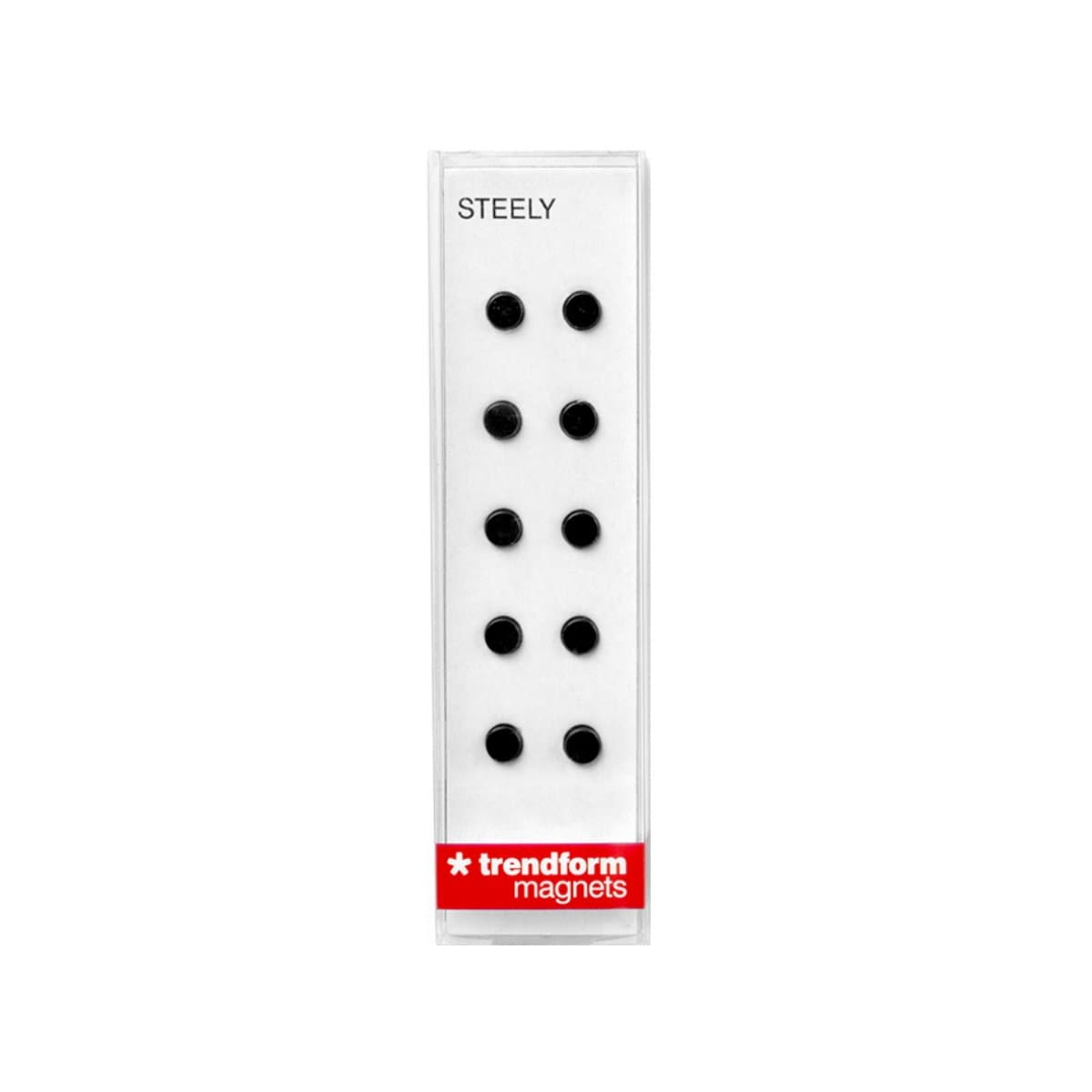 Trendform Magnets STEELY, 10/pack, Black