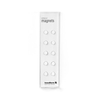 Trendform Magnets STEELY, 10/pack, White