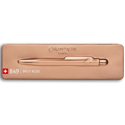 CARAN d'ACHE 849 Ballpoint Pen with Box, 0.25mm, Brut Rosé