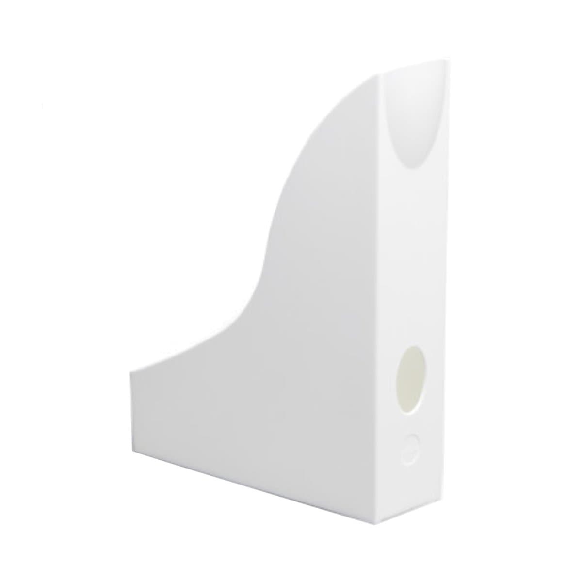 Durable Magazine Rack BASIC, White