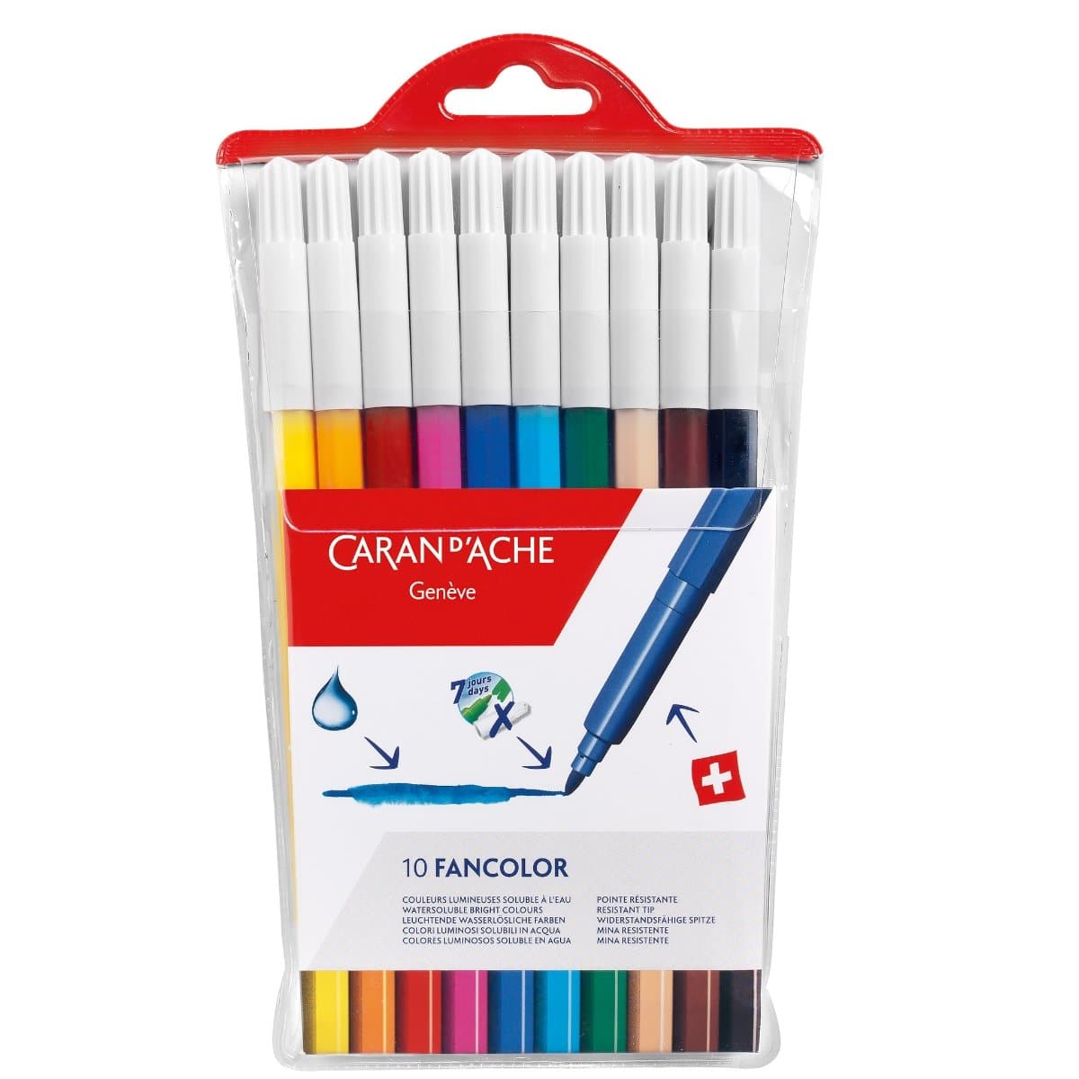 CARAN d'ACHE FANCOLOR Fibre-Tip Pen, medium, 10/pack
