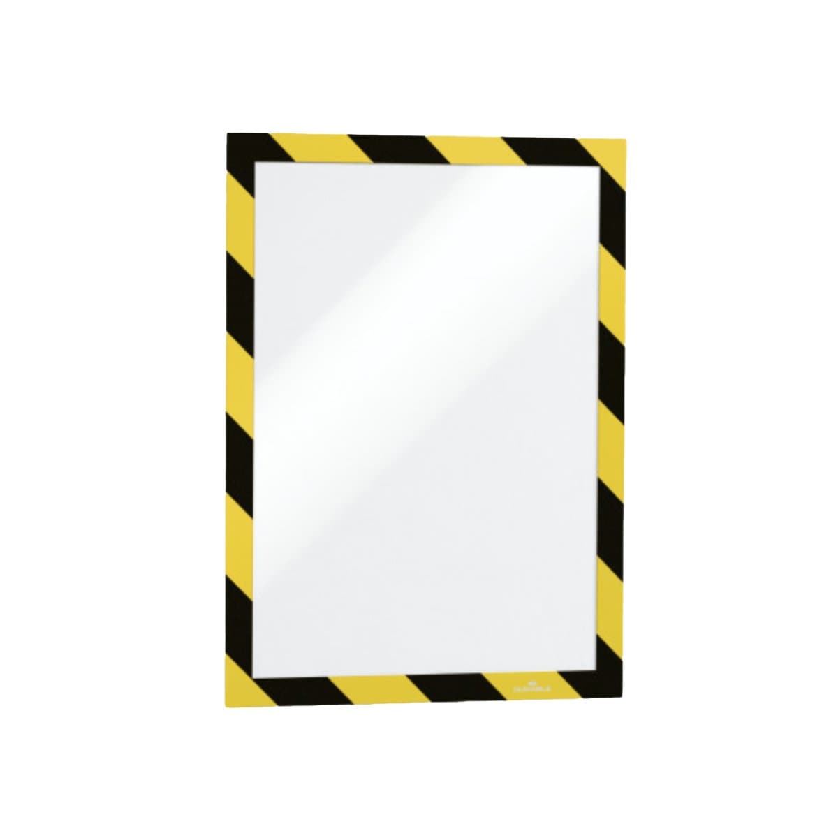 Durable DURAFRAME Security, Self-Adhesive Magnetic Frame A4, 2/pack, Black/Yellow
