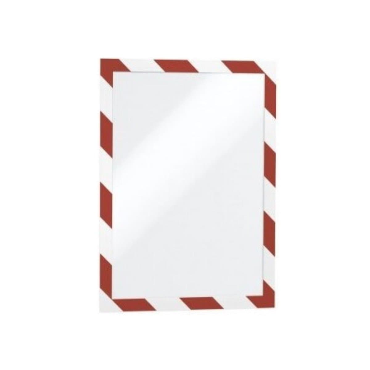 Durable DURAFRAME Security, Self-Adhesive Magnetic Frame A4, 2/pack, Red/White