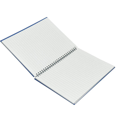 FIS Ruled Manuscript/Register Book with side spiral binding, A4, 2QR - 96 sheets, Blue