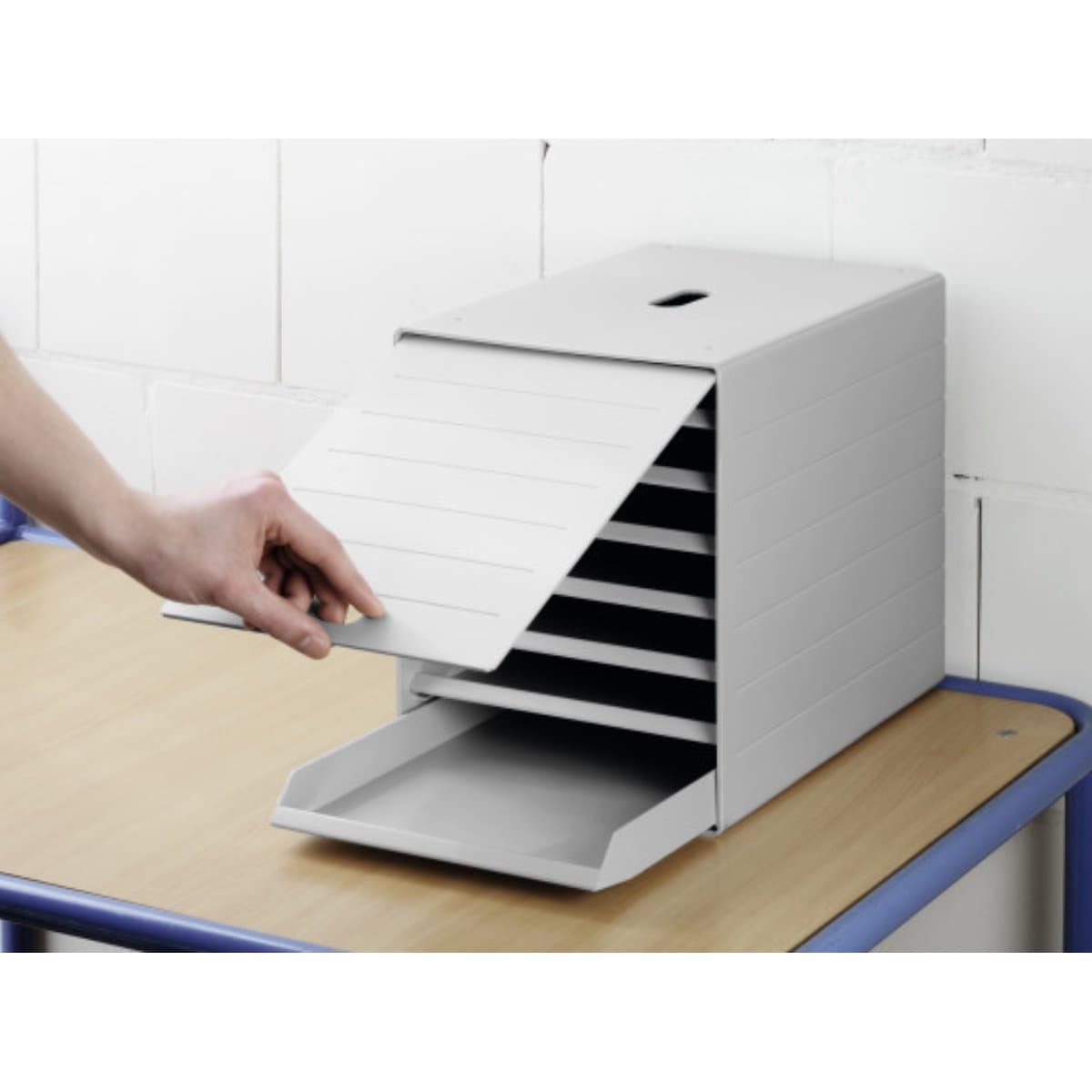 Durable Idealbox Plus, Letter Tray with Front Door, Black