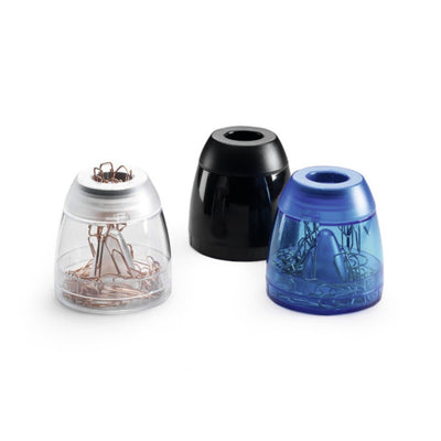 Durable Paper Clip Dispenser TREND, Transparent