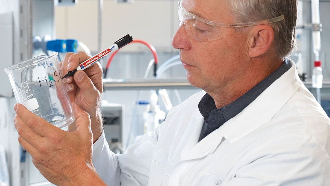 edding 8014 Laboratory Marker, 1mm Bullet Tip, Black