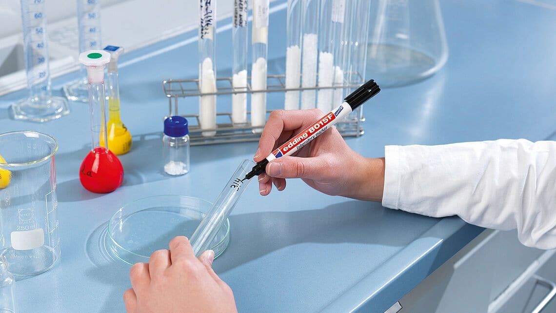 edding 8015F Laboratory Marker, 0.75mm Bullet Tip, Black