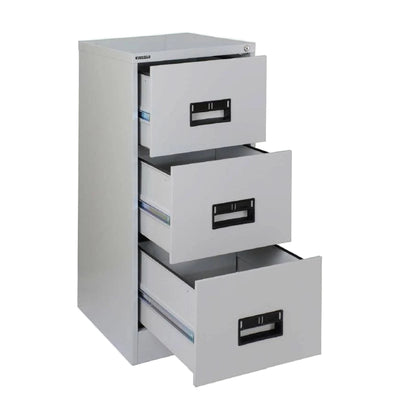 Hadid 3 Drawers Filing Cabinet, Grey
