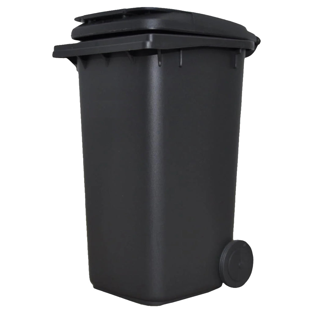 Mobile Garbage Bin, 120 litres, Black