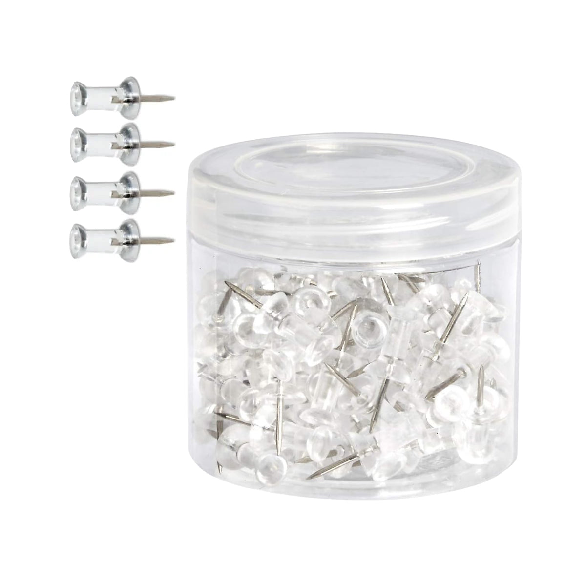 Push Pins, 100/pack, Clear