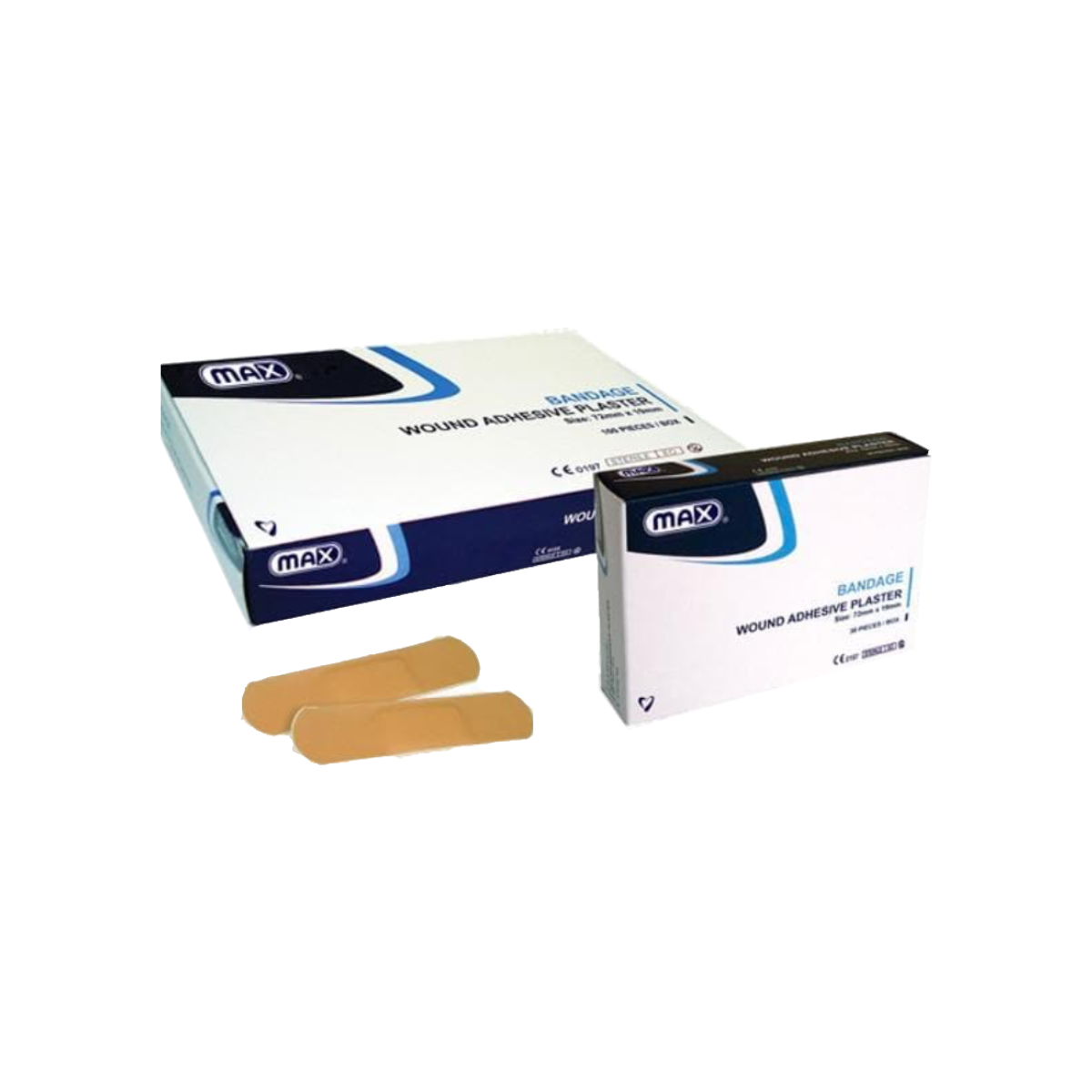 MAX Band-Aid, wound adhesive plaster, 72 x 19 mm, 100/pack