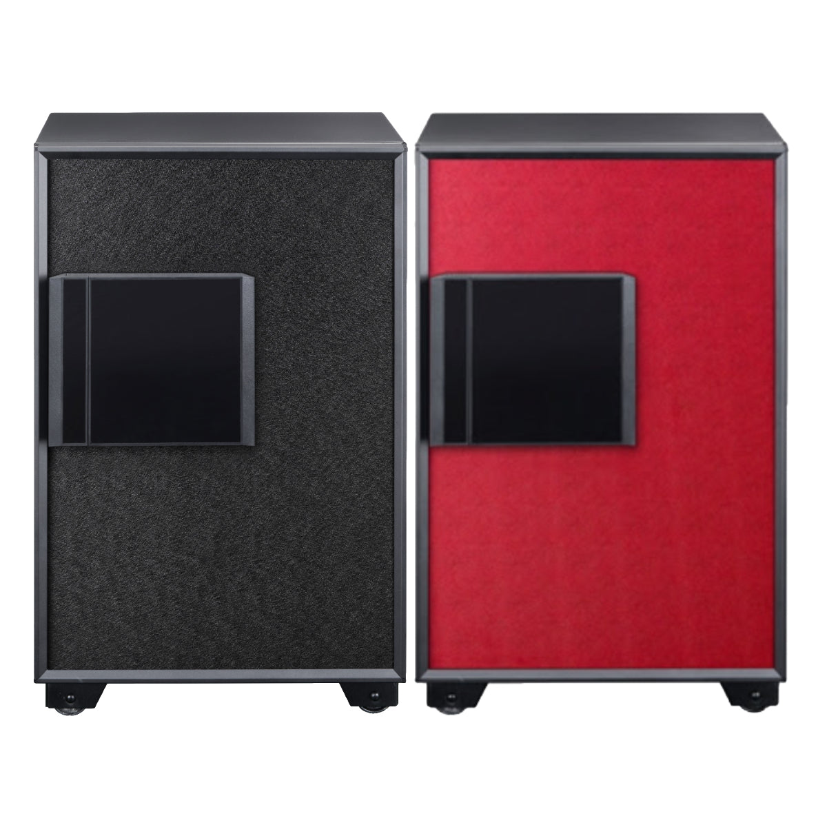 Eagle EGE-085 Fire Resistant Safe, Digital & Key & Finger Print Lock, Black/Red