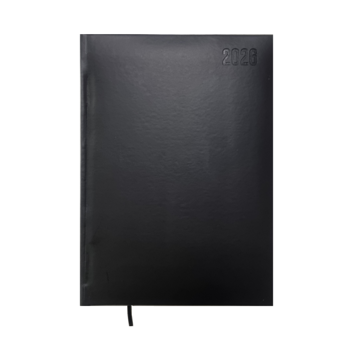 2026 Diary, PU, A5+, 17 x 24 cm, 1Day/Page, Black