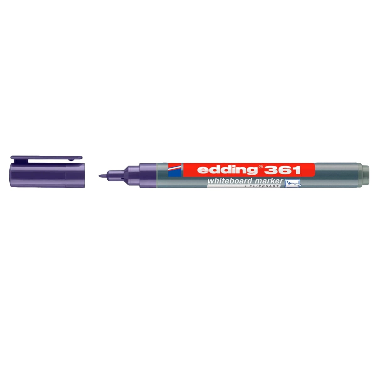 edding 361 Whiteboard/Flipchart Marker, 1mm Bullet Tip, Violet