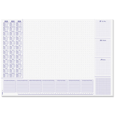 Sigel Paper Desk Pad PLANNER, 595 x 410 mm, 30sheets/pad