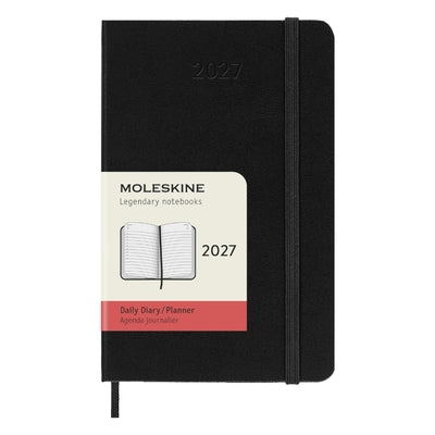 MOLESKINE 2027 Daily Diary/Planner A5, 13 x 21 cm, hardcover, Black
