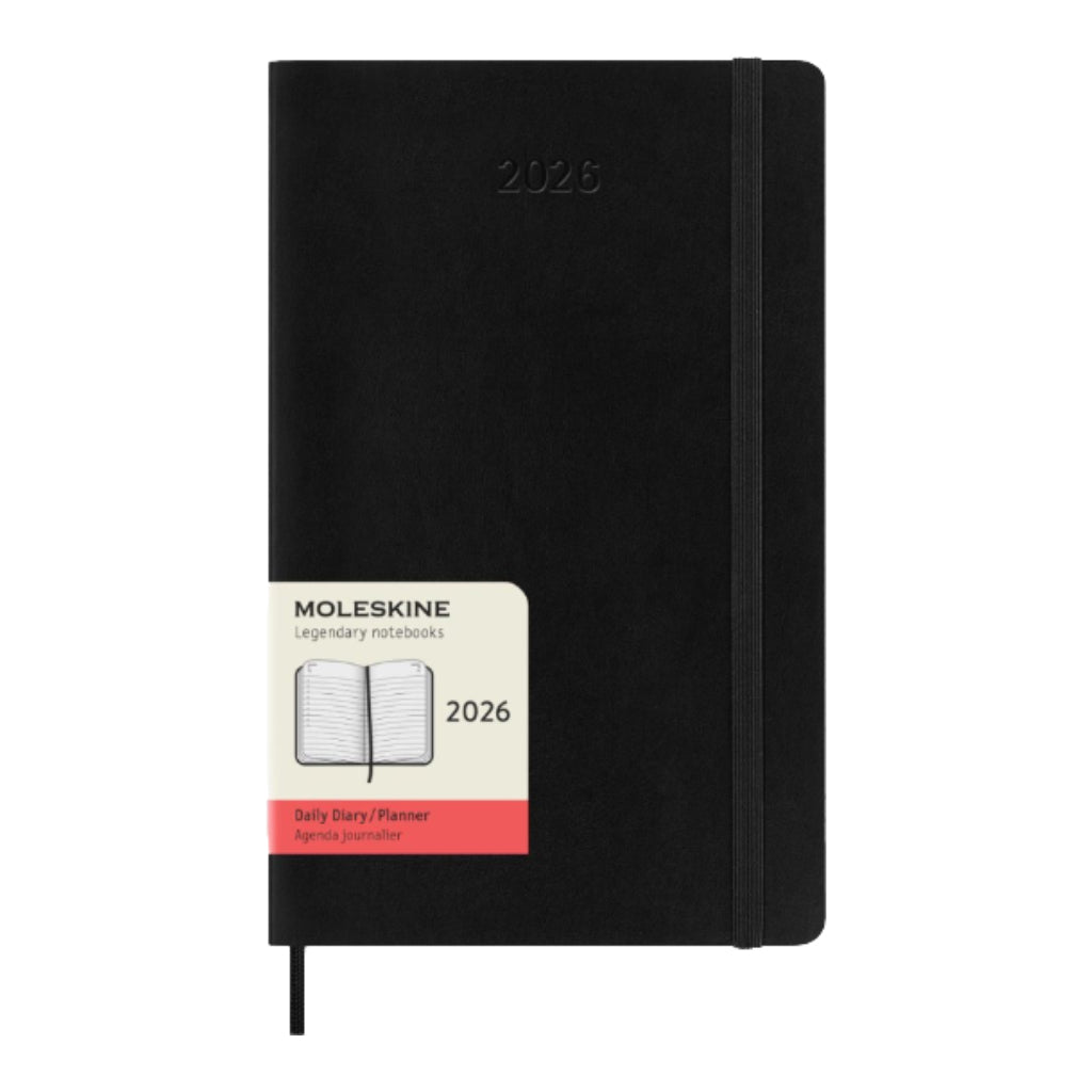 MOLESKINE 2026 Daily Diary/Planner A5, 13 x 21 cm, hardcover, Black