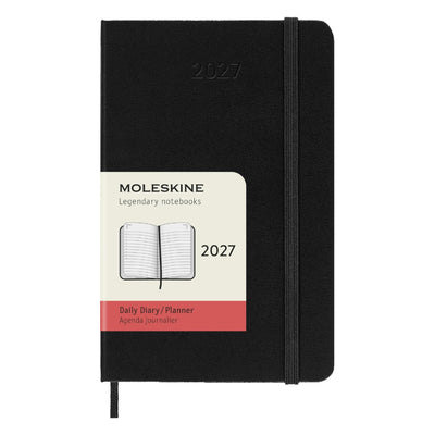 MOLESKINE 2027 Daily Diary/Planner A5, 13 x 21 cm, softcover, Black
