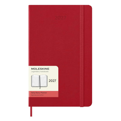 MOLESKINE 2027 Daily Diary/Planner A5, 13 x 21 cm, softcover, Scarlet Red