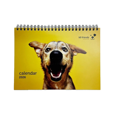 K9 Friends 2026, Desk Calendar, 21 x 15 cm