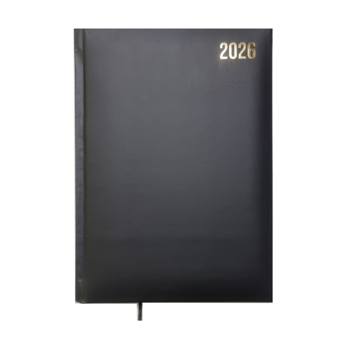 2026 Diary, PVC, A5+, 17 x 24 cm, 1Day/Page, Black