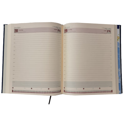 2025 Diary, PU, A4-, 21 x 26 cm, 1Day/Page, Black