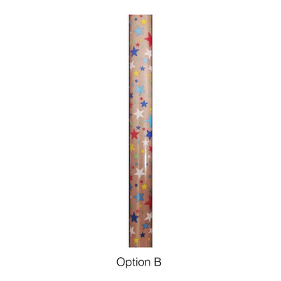 Clairefontaine Gift Wrapping Kraft Paper, 70cm  x 3m, Assorted Designs