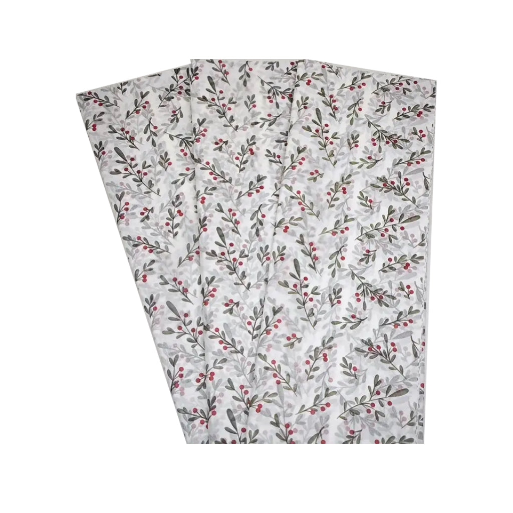 Gift Wrapping Paper Christmas Tree Seedling Floral Pattern, 10sheet/Pack