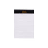 RHODIA Notepad, Lined, 80gsm, 80/pages, Black, Assorted Sizes