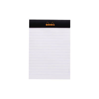 RHODIA Notepad, Lined, 80gsm, 80/pages, Black, Assorted Sizes