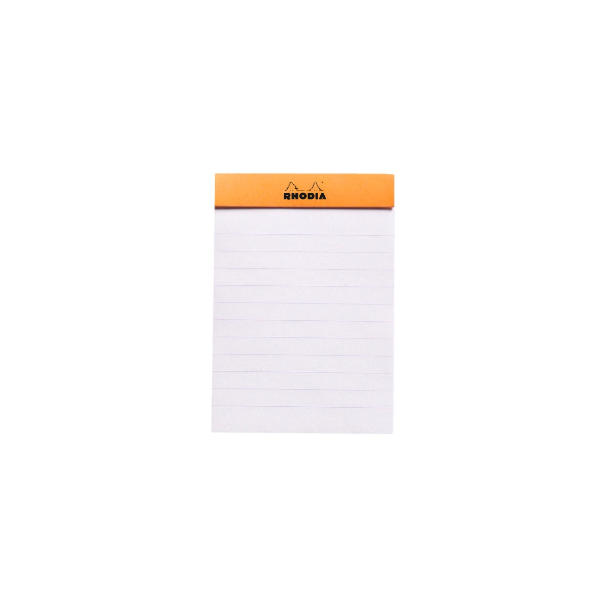RHODIA Notepad, Lined, 80gsm, 80/pages, Orange, Assorted Sizes
