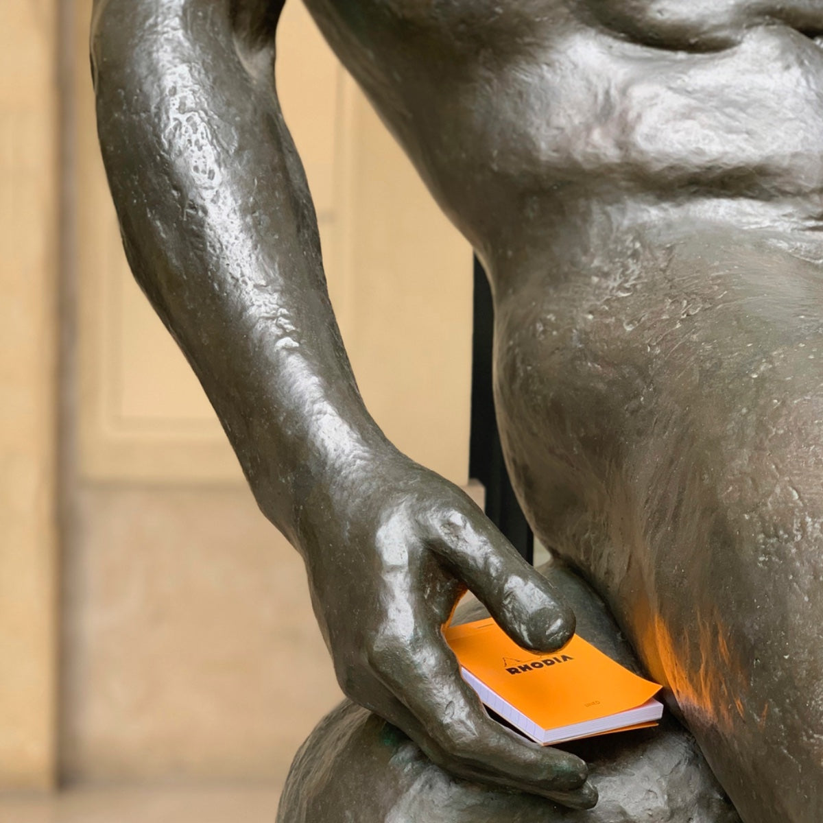 RHODIA Notepad, Lined, 80gsm, 80/pages, Orange, Assorted Sizes