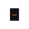 RHODIA Notepad, Lined, 80gsm, 80/pages, Black, Assorted Sizes